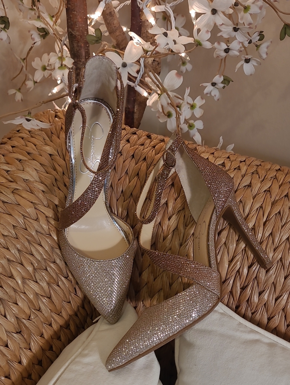 Jessica Simpson Sparkle Glitter Ombre Heels